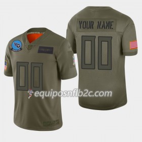 Camiseta Hombre NFL Tennessee Titans Personalizar Nike 2019 Salute to Service